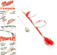 Mepps Pike Tandem Red - White - Silver 27 Гр На Щуку