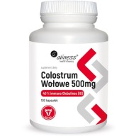 Aliness Beef Colostrum Молозиво 500 Мг 100 Капсул Імунітет