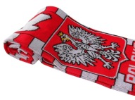 Фанатський Шарф Польщі, Двосторонній В'язаний Шарф Для Вболівальника Збірної Польщі