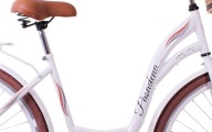 Traveler Pasadena City Bike _28 Колеса Білі Та Коричневі Супер Акція