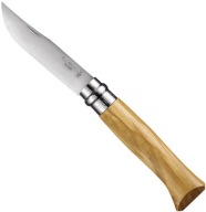 Ніж Opinel 08 Inox, Оливкове Дерево, Фіксатор Леза