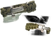 Регульований Браслет Paracord Texar Із Пряжкою Survival Buckle 7In1 Olive