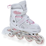 Роликові Ковзани Croxer Optima White/Pink Rubber Abec7
