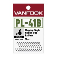 12 Шт. Гачок Без Зубців Vanfook Pl-41B Fusso Black №10 Зроблено В Японії