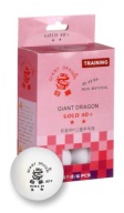М'ячі Для Пінг-Понгу Giant Dragon Gold Star ** Білі 6 Шт
