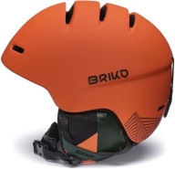 Гірськолижний Шолом Briko Teide - Matt Pomegranate Orange Timber Green (M 55-58)