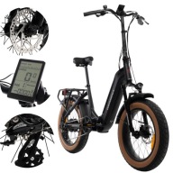 Електровелосипед 20' Germina Fat Bike 250W Складаний 36V E-Bike 13.2Ah