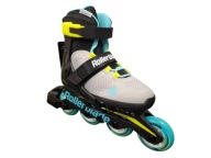 Дитячі Роликові Ковзани Rollerblade Microblade Grey Aqua 33-36.5