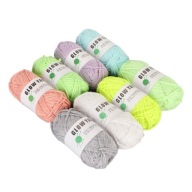 8 Шт. Багатобарвної В’язаної Пряжі Glow Yarn Для J8