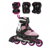 Роликові Ковзани Дитячі Rollerblade Microblade Pink Combo Protectors 36,5-40,5