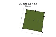 Tarp Dd Hammocks 3.5X3.5 - Olive Green Uk