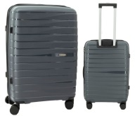 Середний Валіза Незрушувальний Поліпропіленовий Легкий Багаж Tsa Lanzaro Graphite