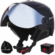 Гірськолижний Шолом Blizzard Double Visor 56-59 См Чорний Матовий, Дзеркало Димчасте