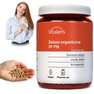 Органічне Залізо 30 Мг Forte Strong Fumarate Bioavailable Anemia 60 Капсул