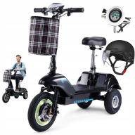Електромобіль Триколісний Twofish 15Ah 28Km/H 500W З Сидінням + Шолом
