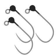 Mikado Tungsten Jig Head Trout Area 0,69 Гр - 3 Шт - № 4 Black