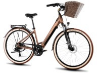 Електровелосипед З Кошиком Proeco Wave An 1.0 M19 28 Дюймів Коричневий
