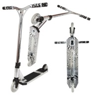 Nkd Коза Stunt Stunt Scooter Shiny Silver Silver Висота 83 Див