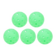 5 Шт. Спортивні Кульки Pickleball, 40 Отворів, Що Світяться, 74 Мм.