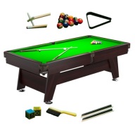 9 Футів Radley Vintage Pool Більярдний Стіл Slab Stone Brown Stone