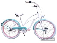 Велосипед Міський Круїзер Imperial Bike, Жіночий З Багажником, Колеса 26 Дюймів