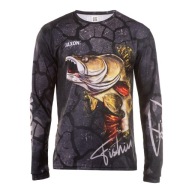 Термоактивна Футболка З Довгим Рукавом Jaxon Camo Zander Xl