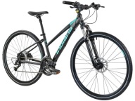 Жіночий Кросовий Велосипед Indiana X-Cross 3.0 28 Дюймів Чорно-Бірюзовий