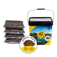 Конопля Rzepik Mix Grains Bait 12 Кг (4X3 Кг) + Відро 17 Л