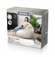 Крісло Bestway Industry 75052 Сірий Бежевий Пуф 112X112X66 См