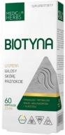 Medica Herbs Біотин 2,5 Мг 60 Капсул Волосся Шкіра D-Біотин Міцні Нігті