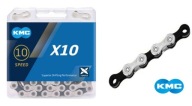 Велосипедний Ланцюг Kmc X10.93 - X10 Silver/Black Box 10/ (5,9 - 6,2 Мм)
