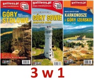 Настільна Туристична Карта Гори Sowie Karkonosze X 3 Galileos Set