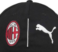 Puma Ac Milan Ліцензована Бавовняна Чорна Бейсболка Для Вболівальника