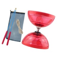 Yoyo Diabolo Toy Diabolo Ball Toy Workout Гнучкий Потрійний Підшипник Червоний