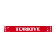 Шарф Вболівальник Туреччини Двосторонній З Написом Türkiye - Національні Кольори Та Прапор