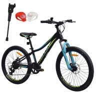 Велосипед 24 Miravo Mtb Mountain Алюмінієвий Амортизатер Без Підсвітлення Підставки