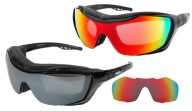 Лижні Окуляри Ice-Q Ski'n'roll-4 Red Revo S2/Smoke Silver Mirror S4