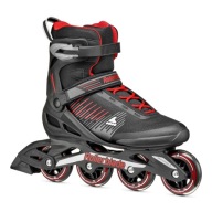 Чоловічі Спортивні Роликові Ковзани Rollerblade Zetrablade Чорно-Червоні, Розміри 47-47.5