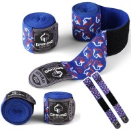 Бинти Боксерські Ground Game Logo Wraps, Сині, 4М, Універсальні