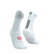 Compressport Pro Racing Socks V4.0 Run High Білі/Чорні