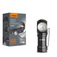 Ліхтарик Videx 600Lm Ip68 Led 8 Режимів Дальність 115М Налобний Ліхтар + Наголовний Ремінець