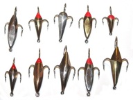 Ten Ice Shocks In Colors - Gold, Silver.