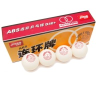 М'ячі Для Настільного Тенісу Dhs Double Circle D40+ 10 Шт. Білий