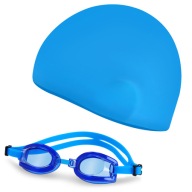 Окуляри Для Плавання + Swim Cap Для Дорослих Spokey Blue
