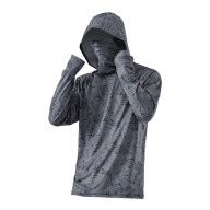 Чоловічий Сонцезахисний Худі Lightweight Quick Dry Sun Protection L Темно-Сірий