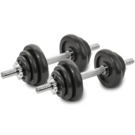 Регульовані Чавунні Гантелі Набір Дамбів 2X10Kg Griff Plates 20Kg