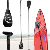 Складне 3-Компонентне Sup Весло Aquastic 170-220 См Чорний Kayak 2В1