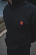 Толстовка Monkey Climber Red Logo Minimal Black Size. Xl - Худі