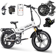 Електромобіль Vitilan I7 Pro 3.0 1200W 48V20Ah Samsung 45Km/H App Білий