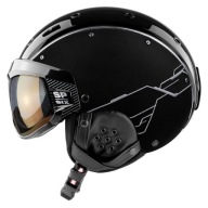 Casco Sp-6 Ltd Visor Vautron Plus Circuit Лижний Шолом Чорно-Сріблястий